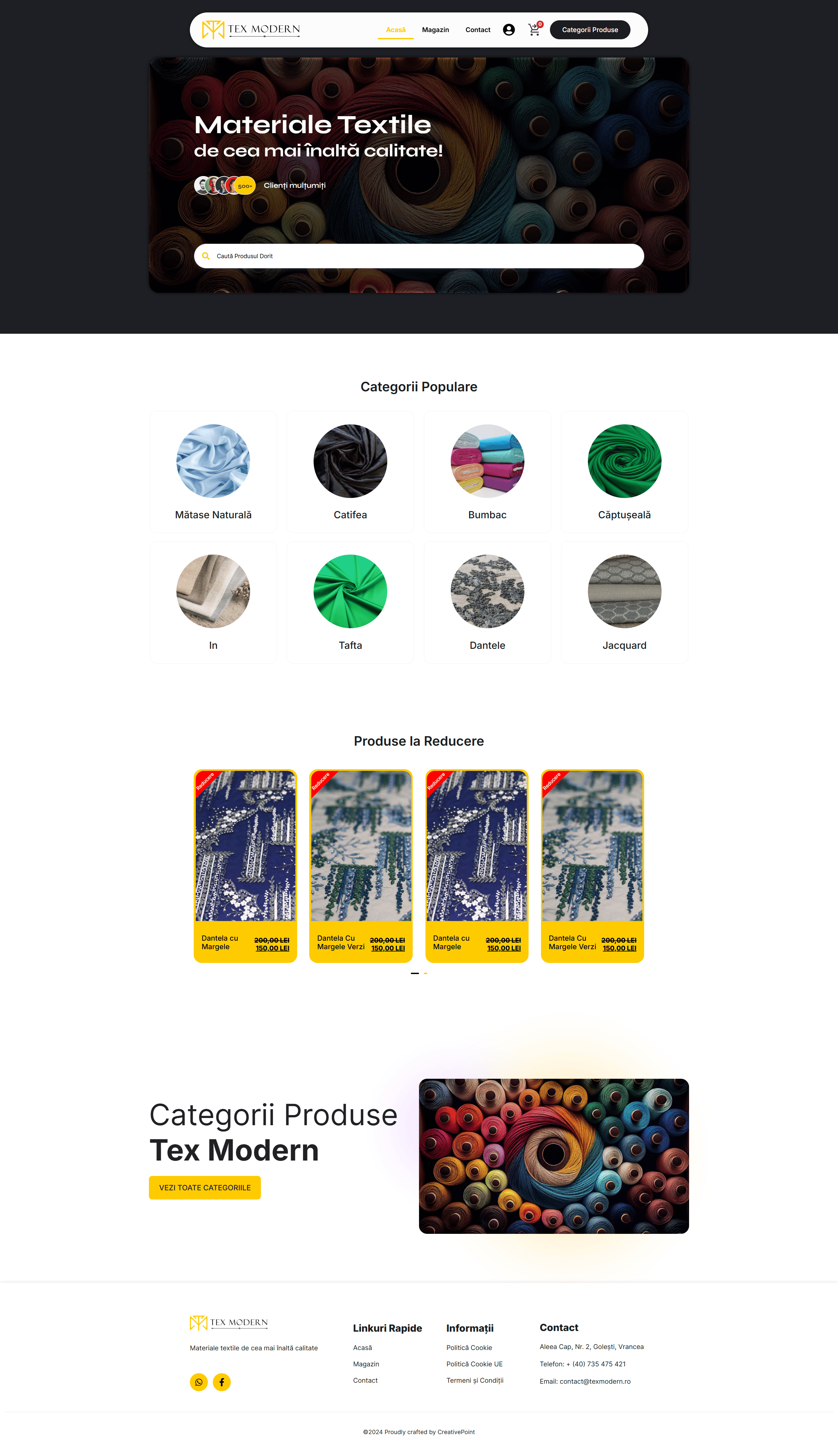 Tex Modern — Desktop