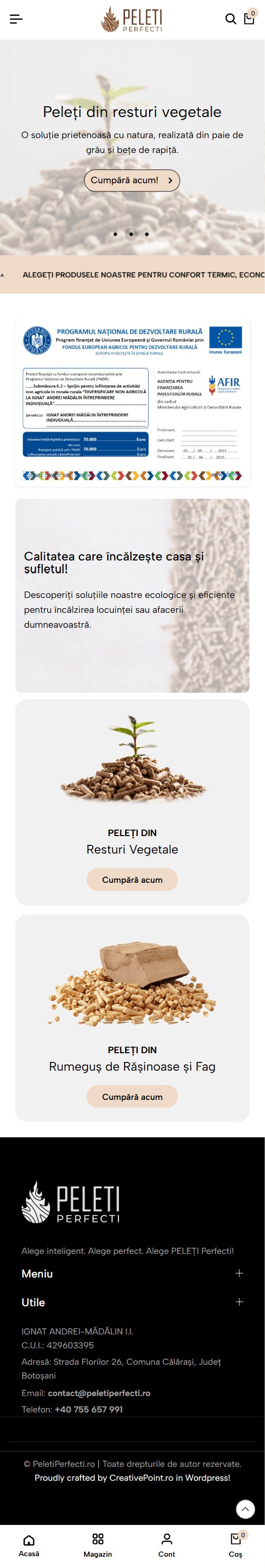 Peleti Perfecti — Mobile
