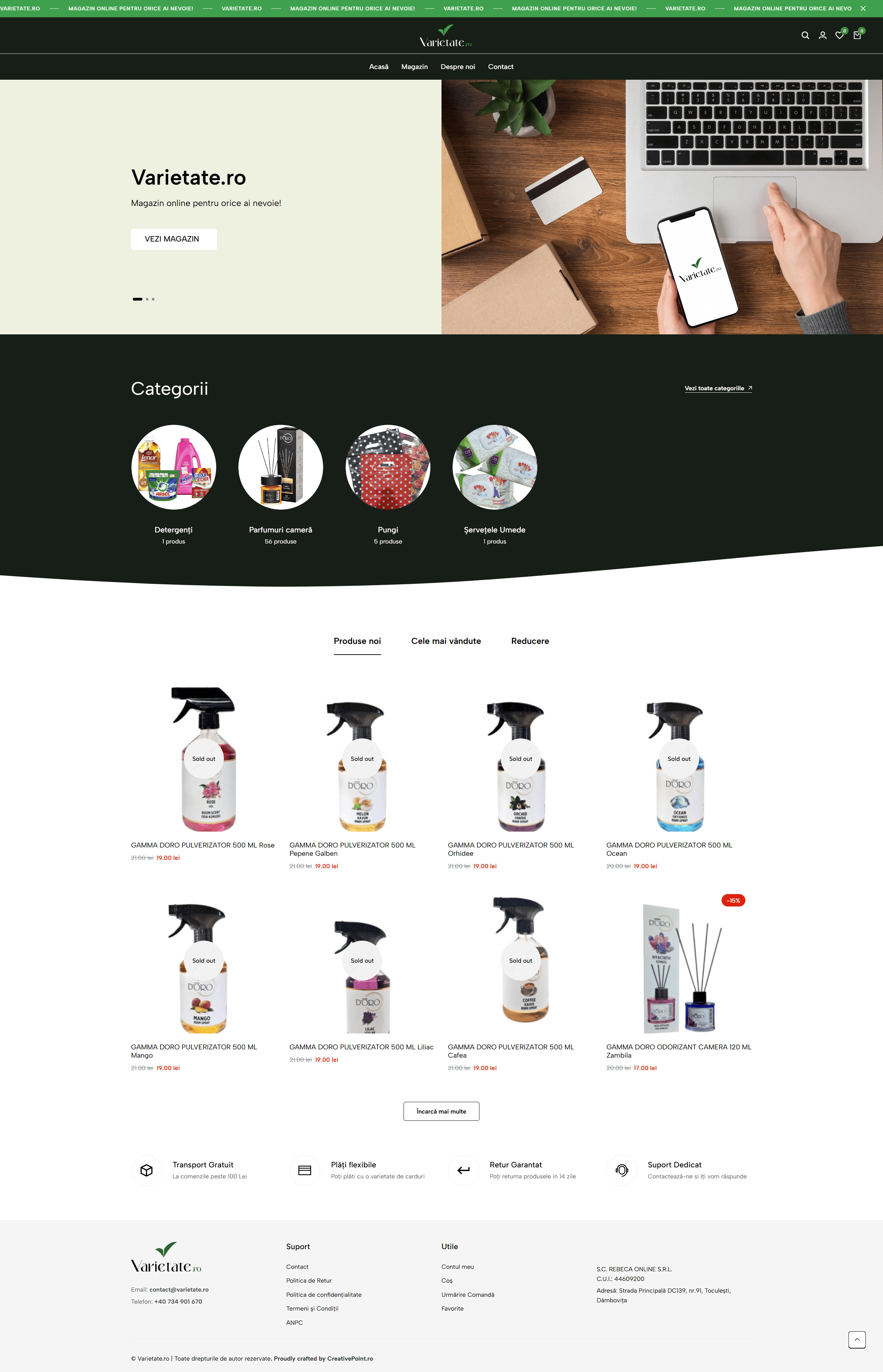 Varietate.ro — Desktop