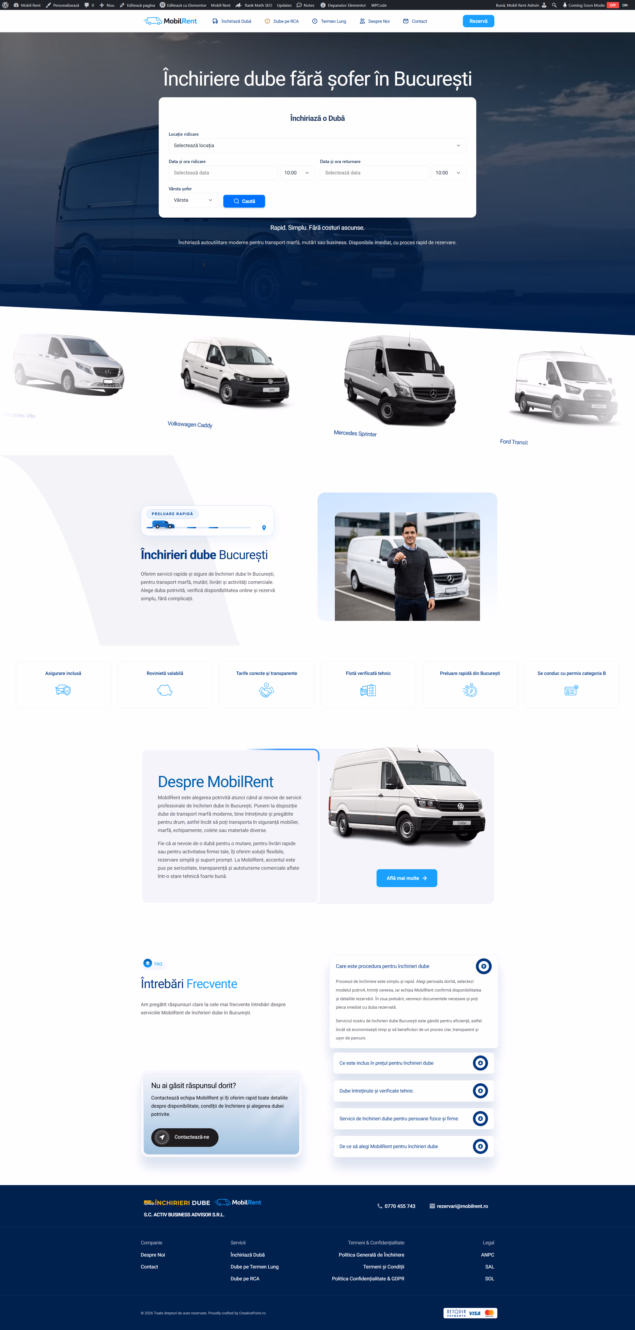 Mobil Rent — Desktop